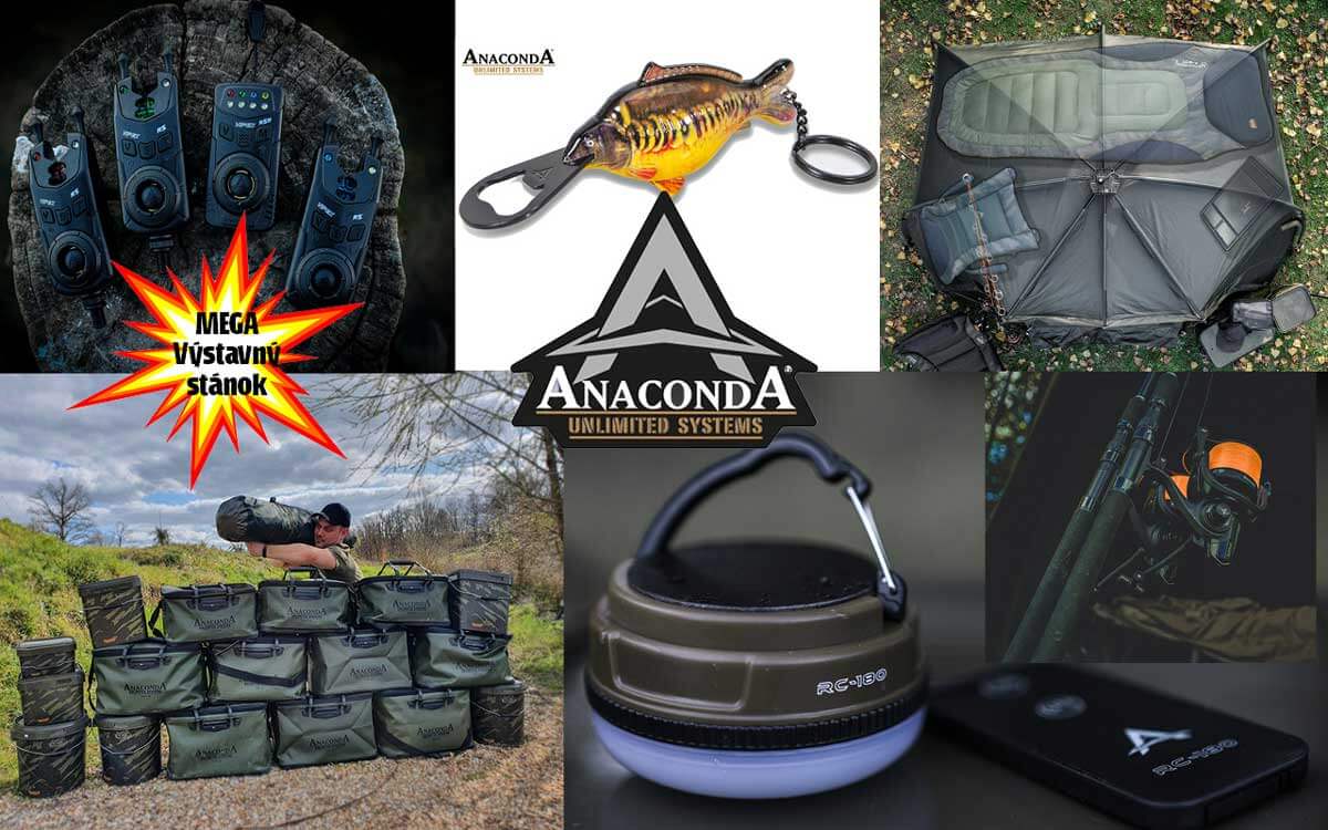 Anaconda Carp s obrovskym stankom na-vystave fishing show 2023